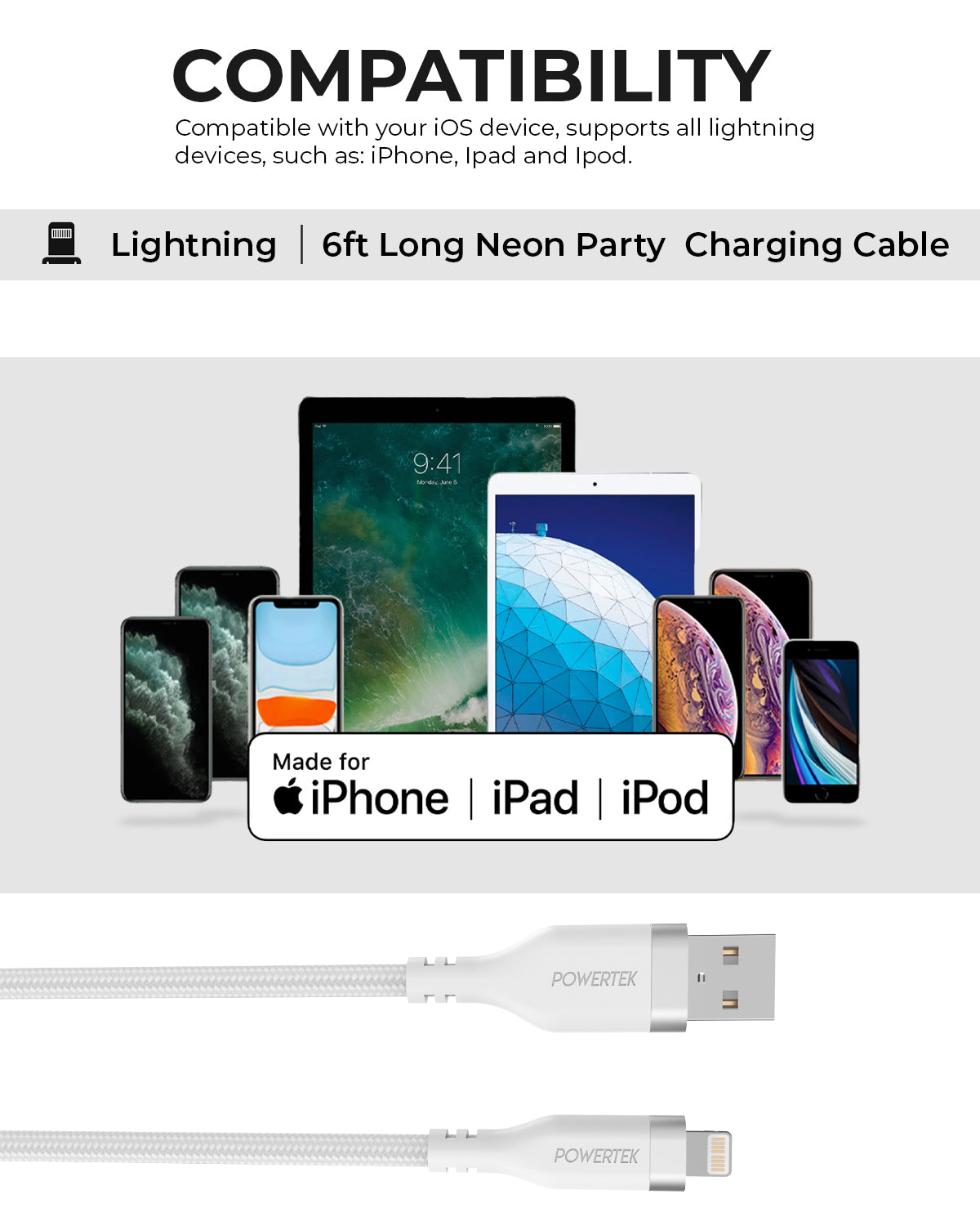 Premium White Cable
