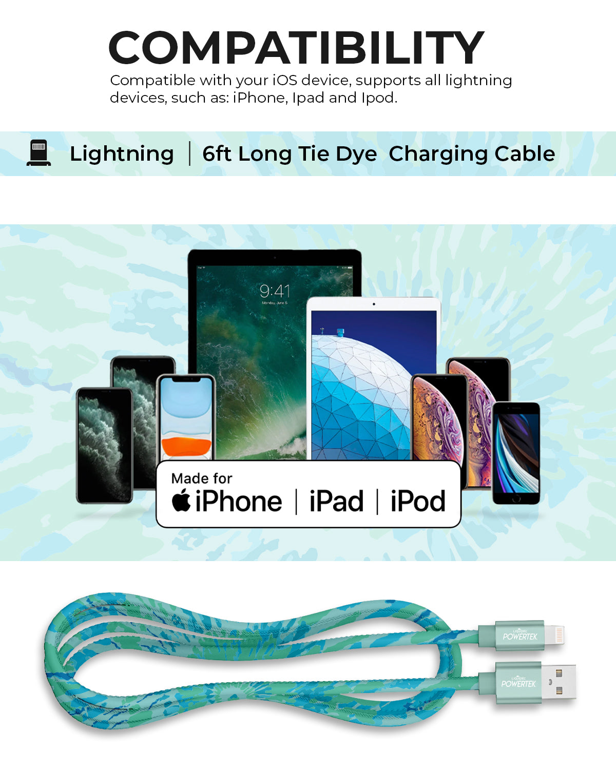 Tie Dye Cable